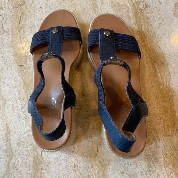 Vionic Calera Ankle Straps Heeled Wedge Espadrilles Sandal - Picture 6 of 9